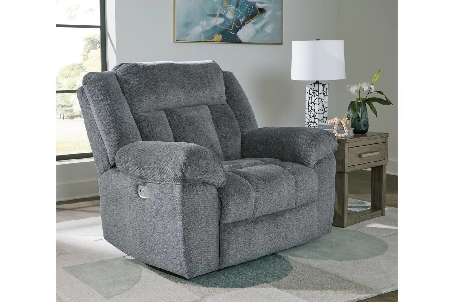 Tip-Off Power Recliner In Slate 6930482