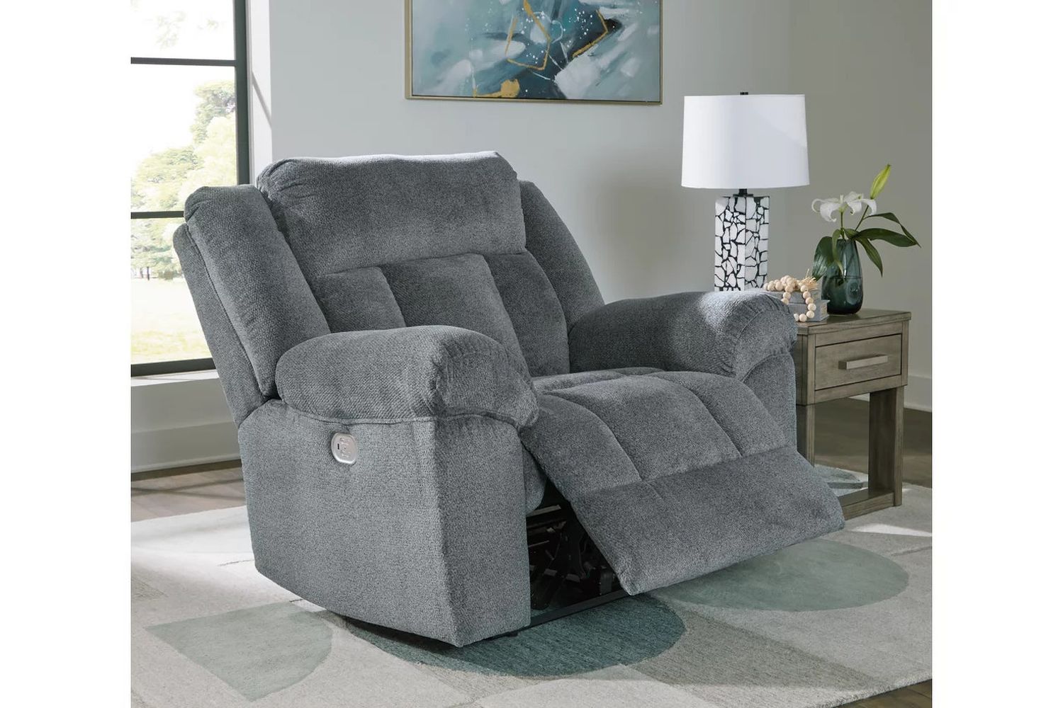 Tip-Off Power Recliner In Slate 6930482
