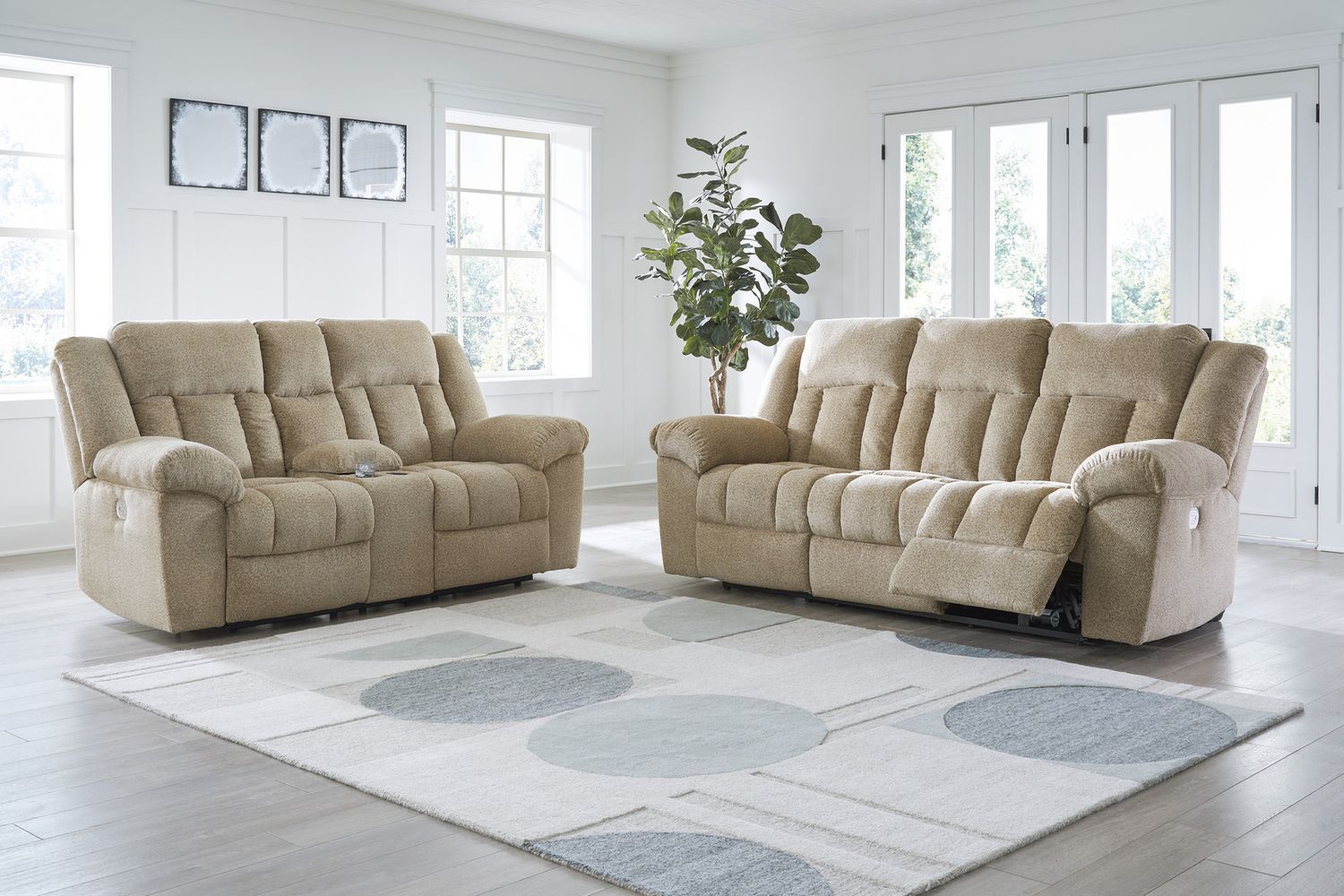 Tip-Off Power Reclining Sofa In Wheat 6930515