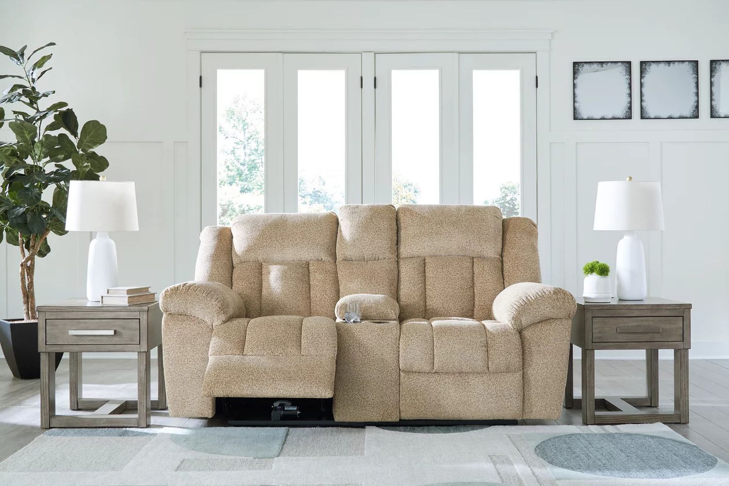 Tip-Off Power Reclining Loveseat In Wheat 6930518