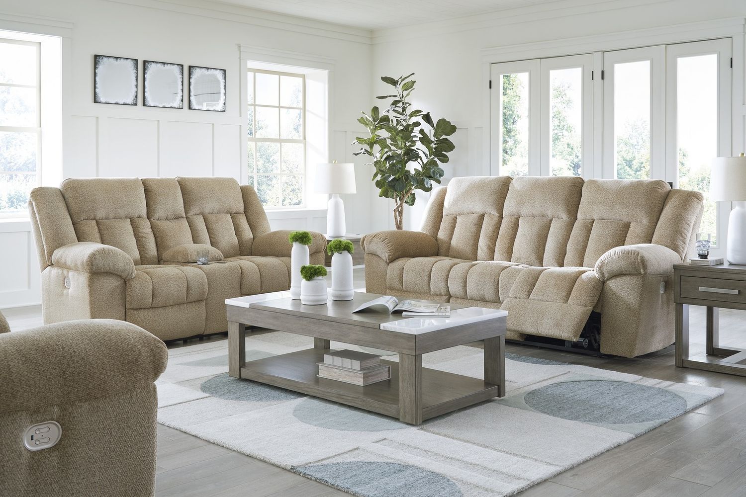 Tip-Off Power Reclining Loveseat In Wheat 6930518