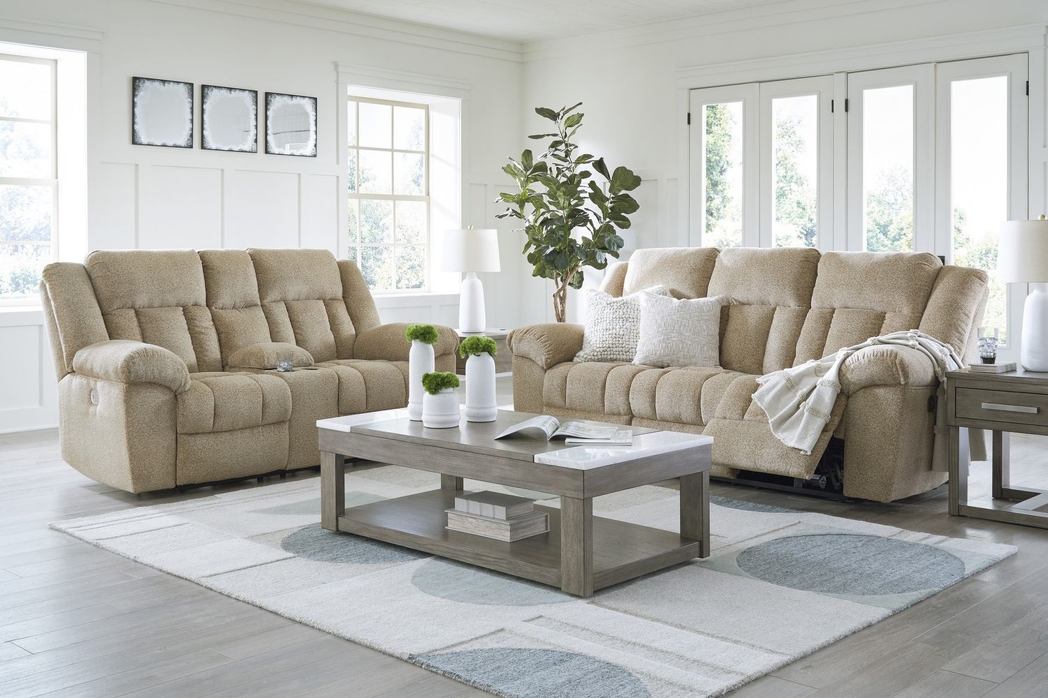 Tip-Off Power Reclining Loveseat In Wheat 6930518