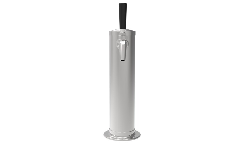 Air-Cooled Beer Dispensing Kit - Draft Arm, 1 Faucet in Polished Chrome 695261DA