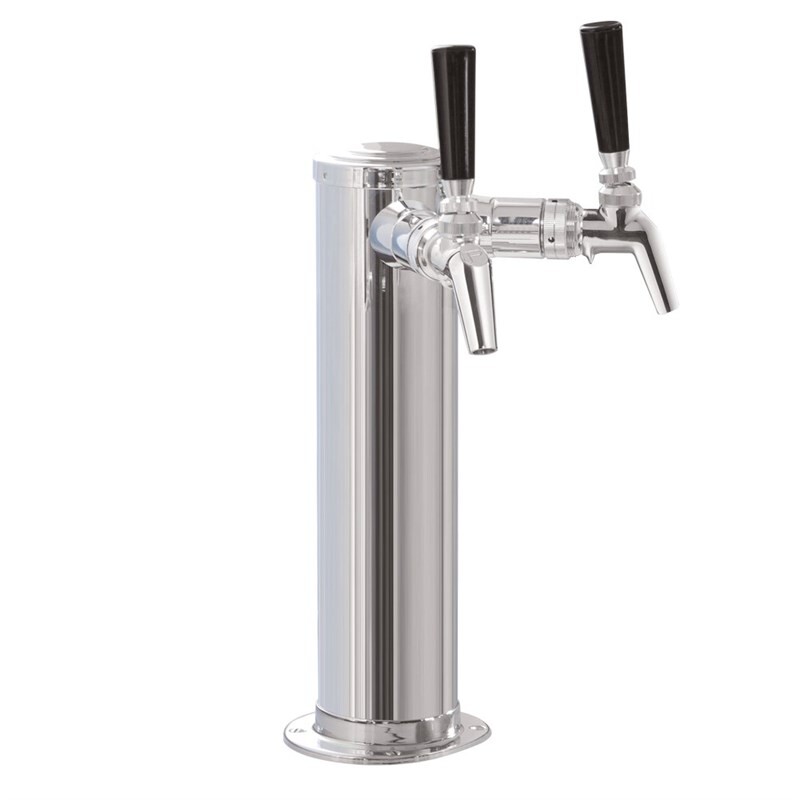 Air-Cooled Beer Dispensing Kit - Draft Arm, 3 Faucet in Polished Chrome 695263DA