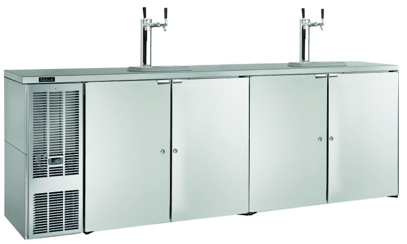 Air-Cooled Beer Dispensing Kit - Draft Arm, 3 Faucet in Tarnish-Free Brass 695263DATF