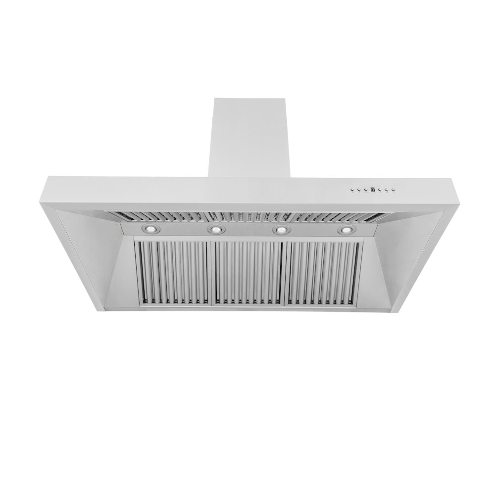 54 In. Professional Ducted Wall Mount Range Hood In Stainless Steel 69754