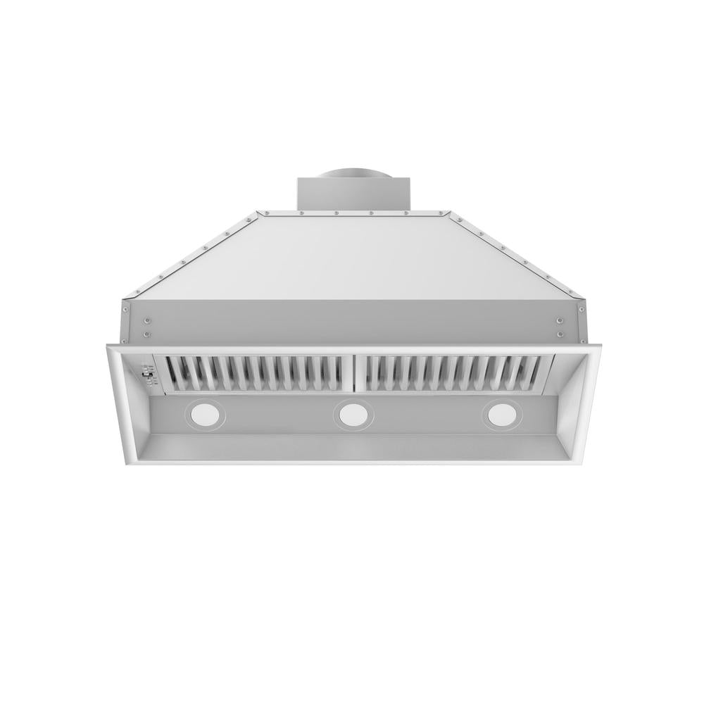 34 In. Ducted Wall Mount Range Hood Insert In Outdoor Approved Stainless Steel 69830434