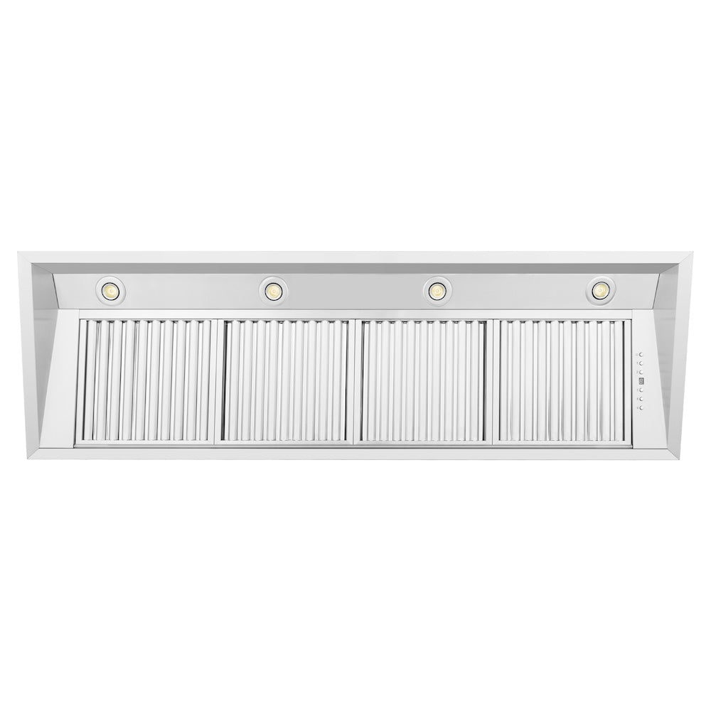 52 In. Ducted Wall Mount Range Hood Insert In Stainless Steel 69852