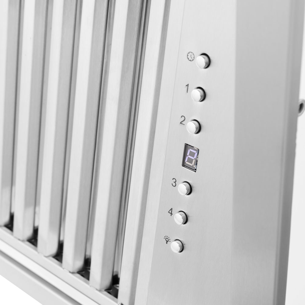 58 In. Ducted Wall Mount Range Hood Insert In Stainless Steel 69858