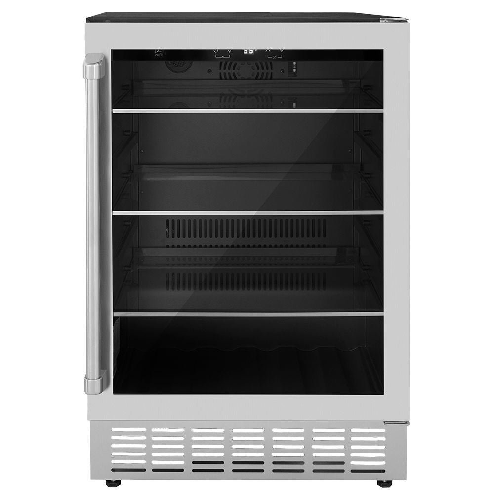 Kitchen Package with Refrigerator, 36 in. Stainless Steel Gas Range, 36 in. Range Hood, Microwave Drawer, 24 in. Tall Tub Dishwasher and Beverage Fridge 6KPRSGRRH36MWDWVRBV