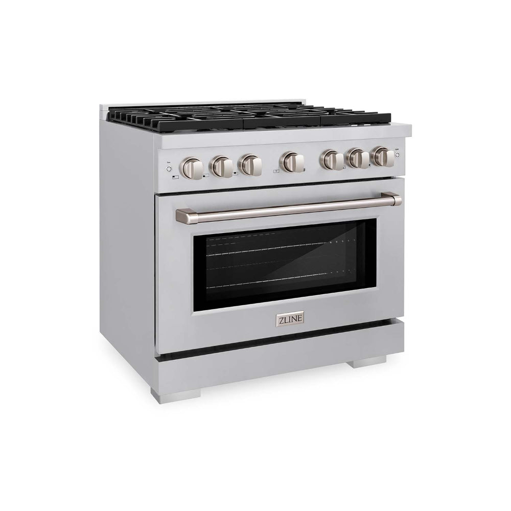 Kitchen Package with Refrigerator, 36 in. Stainless Steel Gas Range, 36 in. Range Hood, Microwave Drawer, 24 in. Tall Tub Dishwasher and Wine Cooler 6KPRSGRRH36MWDWVRWV