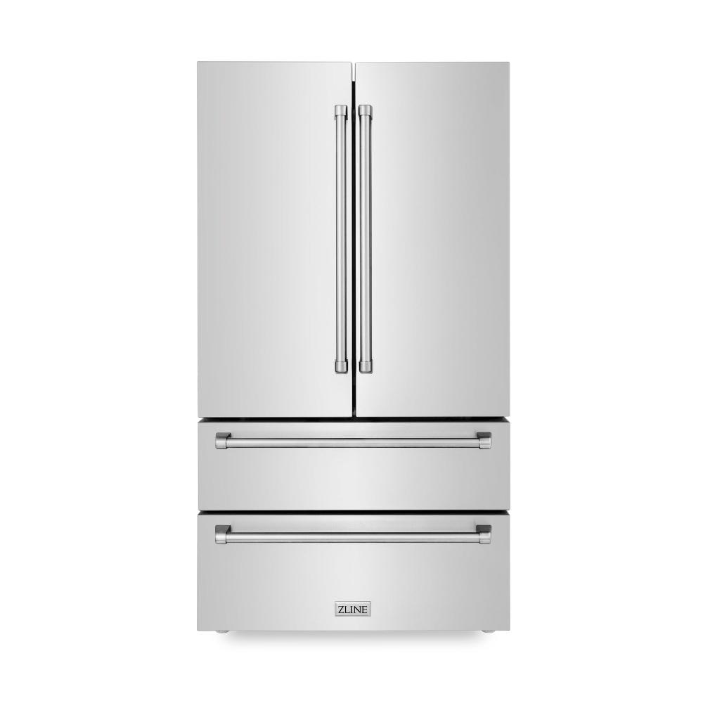 Kitchen Package with Refrigerator, 36 in. Stainless Steel Gas Range, 36 in. Range Hood, Microwave Drawer, 24 in. Tall Tub Dishwasher and Wine Cooler 6KPRSGRRH36MWDWVRWV