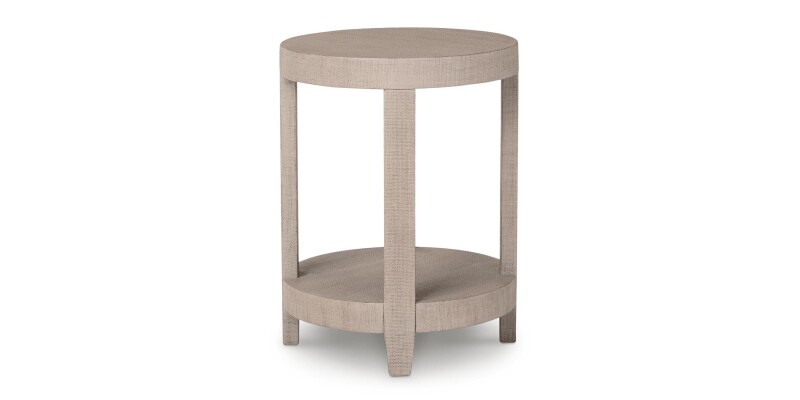 Ventura Raffia Round Lamp Table 6R68G641