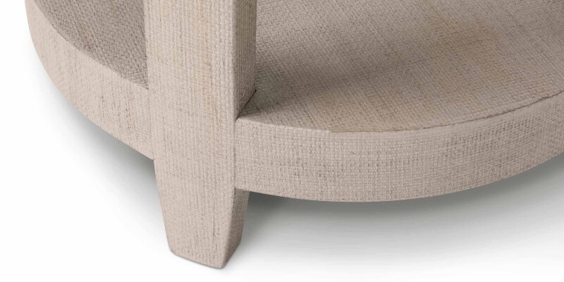 Ventura Raffia Round Lamp Table 6R68G641