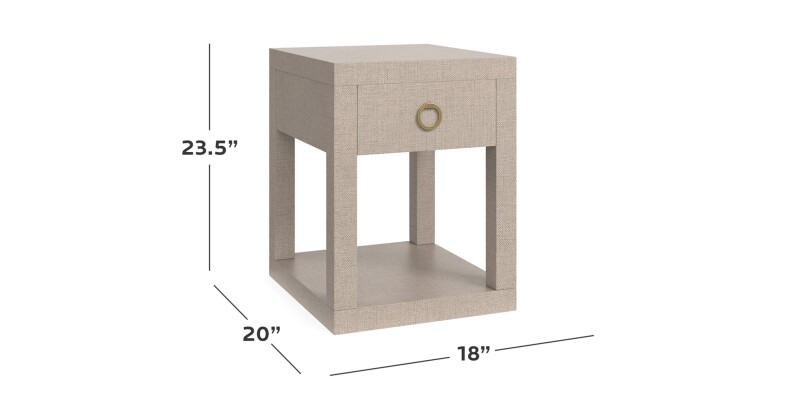 Ventura Raffia Chairside Table 6R68G661Z