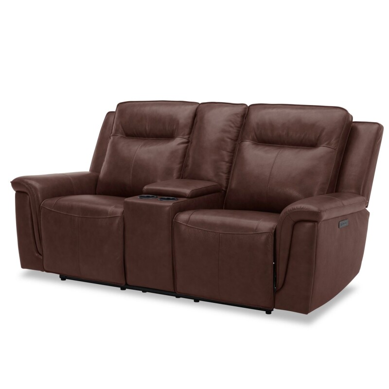 Avery Loveseat w/Console P2 - Cognac 7001CG22P