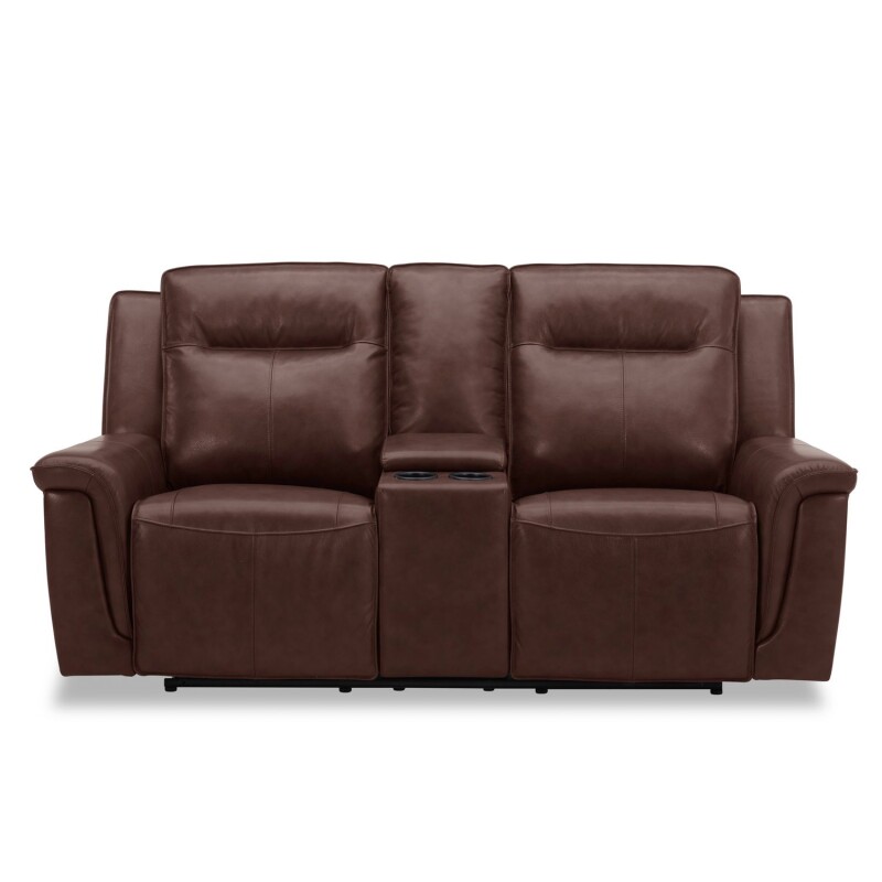 Avery Loveseat w/Console P2 - Cognac 7001CG22P
