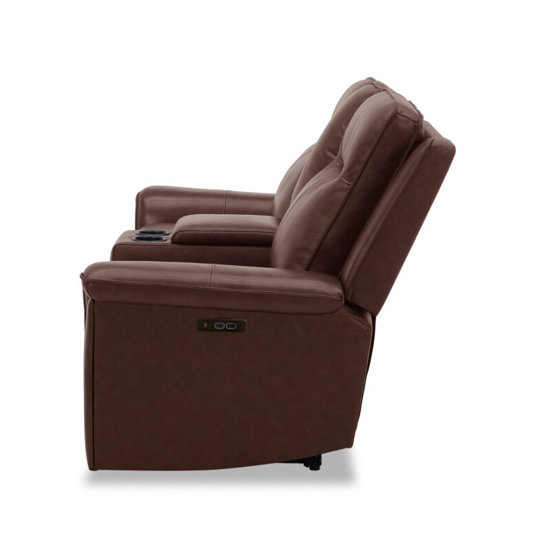 Avery Loveseat w/Console P2 - Cognac 7001CG22P