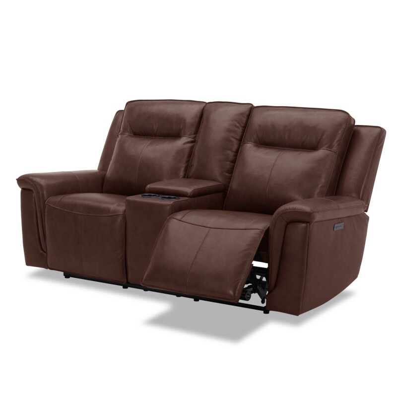 Avery Loveseat w/Console P2 - Cognac 7001CG22P