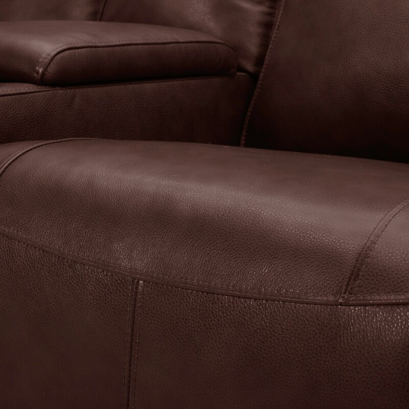 Avery Loveseat w/Console P2 - Cognac 7001CG22P