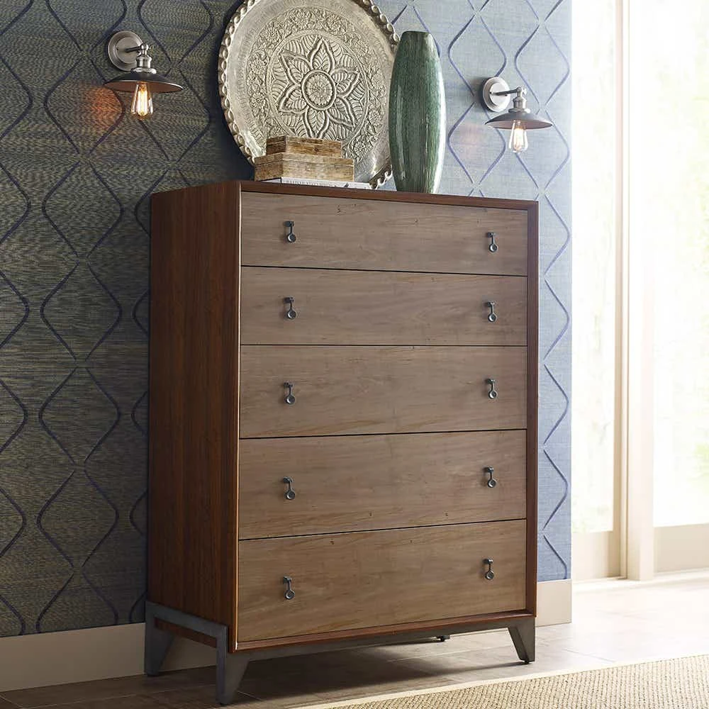 Modern Synergy Motif Maple Drawer Chest 700215