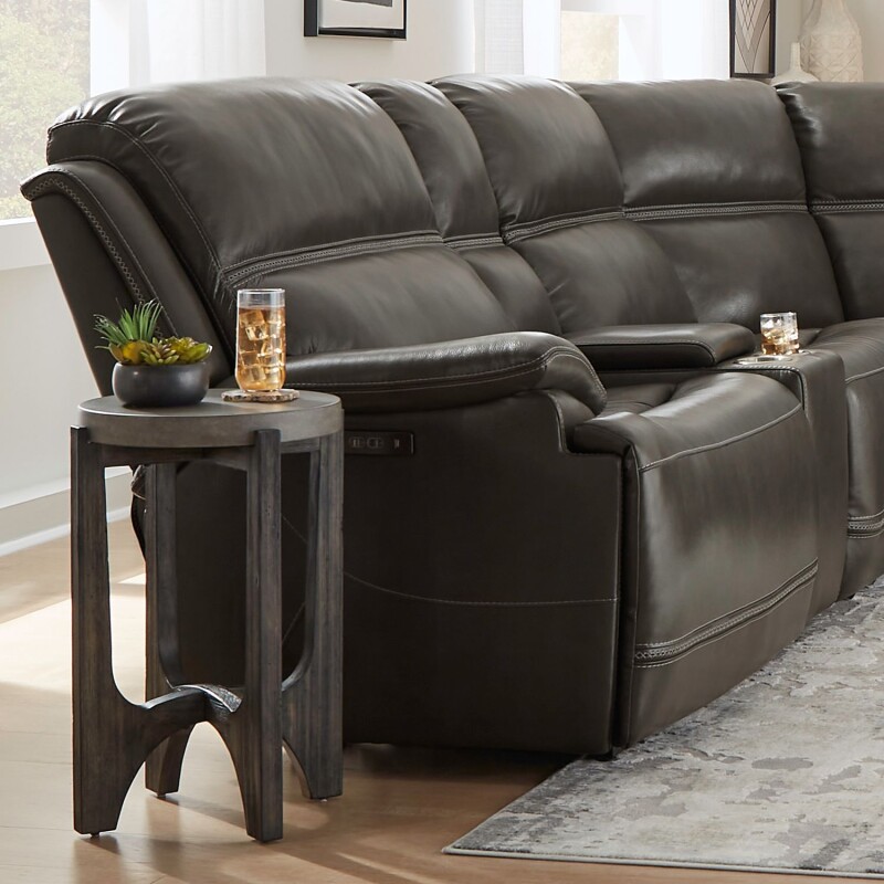 Bentley L Arm Recliner P2 & ZG - Graphite 7003GY42LP