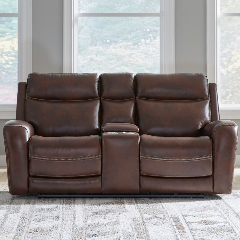 Blair Loveseat w/Console P2 & ZG - Cognac 7005CG22P