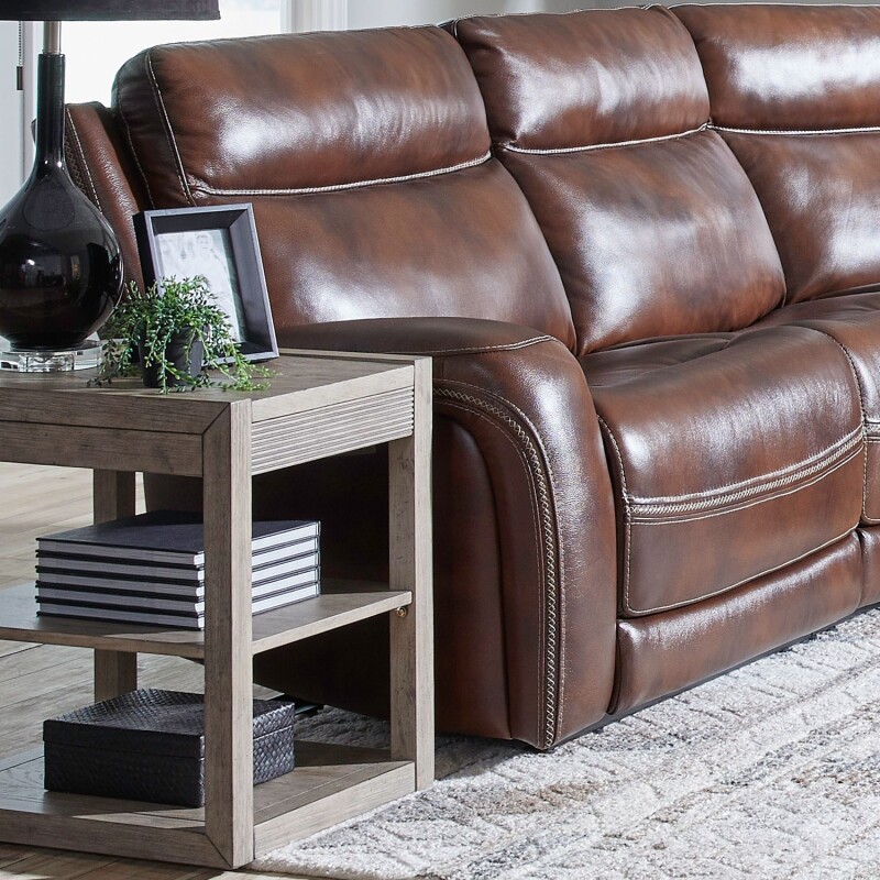 Blair L Arm Recliner P2 & ZG - Cognac 7005CG42LP