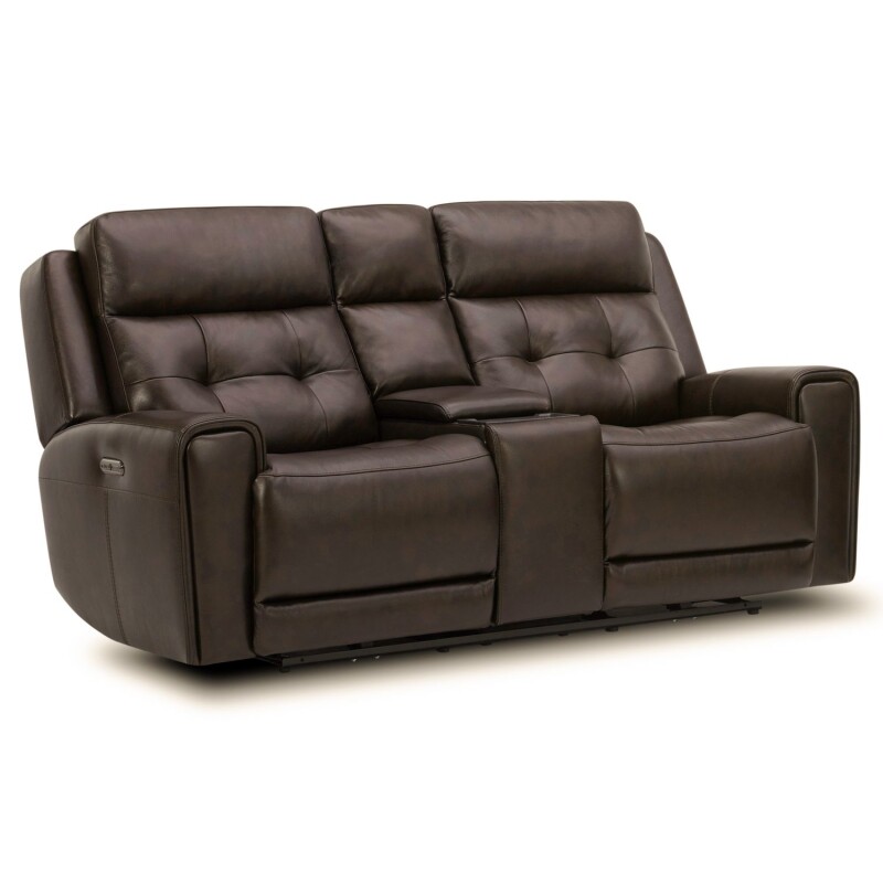 Carrington Loveseat w/Console P3 & ZG - Dark Brown 7006DB23P