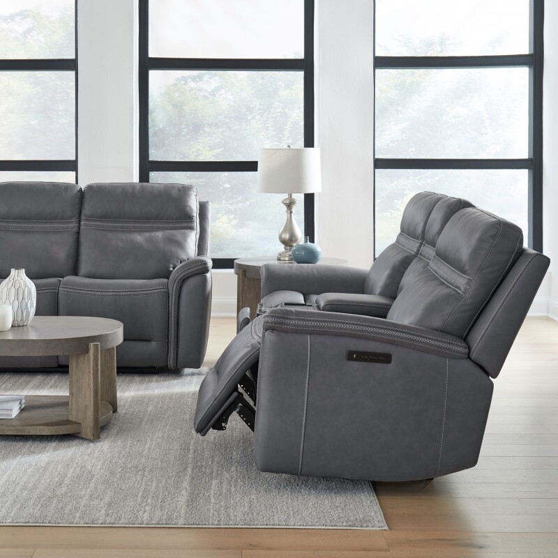 Cooper Loveseat w/Console P3 & ZG - Blue Gray 7007BG23P
