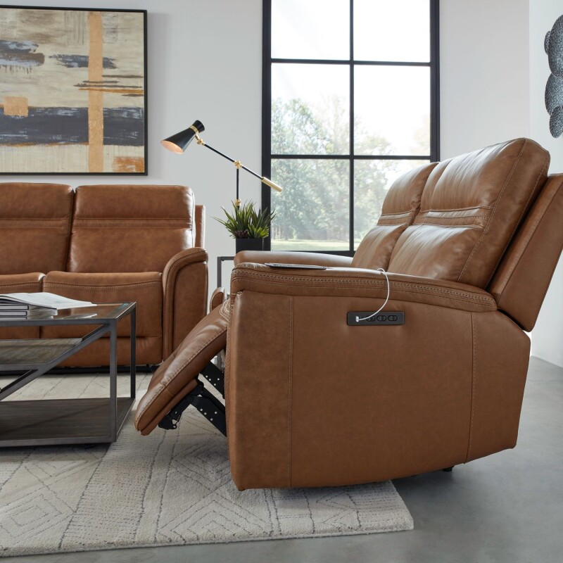 Cooper Loveseat w/Console P3 & ZG - Camel 7007CM23P