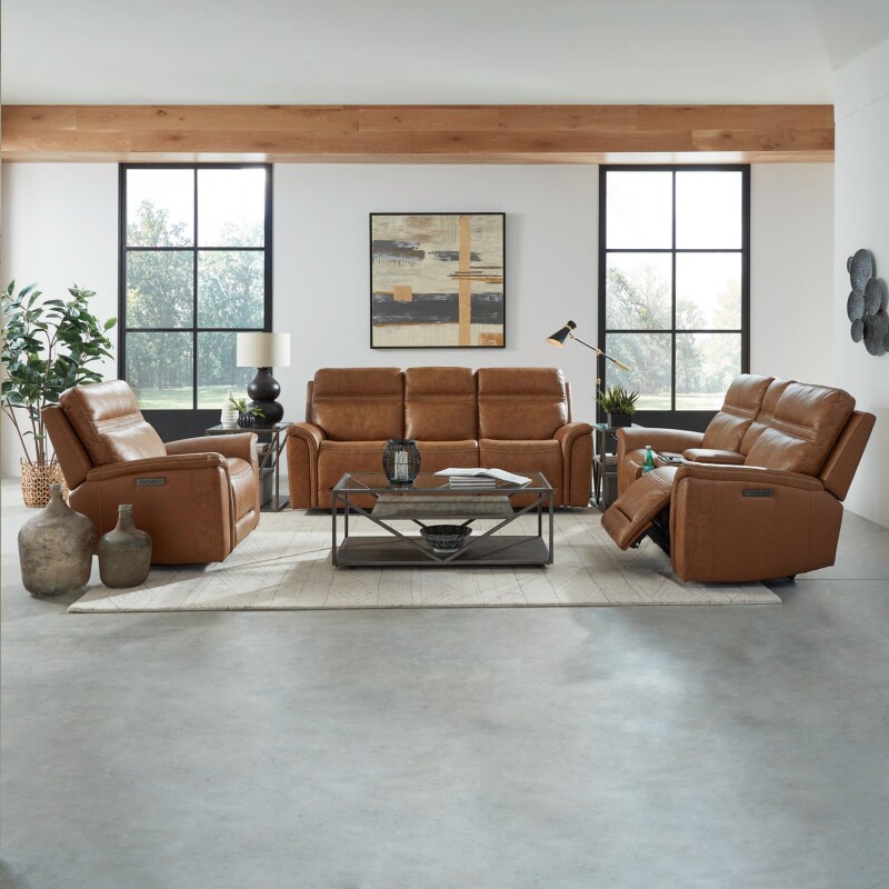 Cooper Sofa w/ Loveseat & Recliner 7007CMUPHSOLOREC