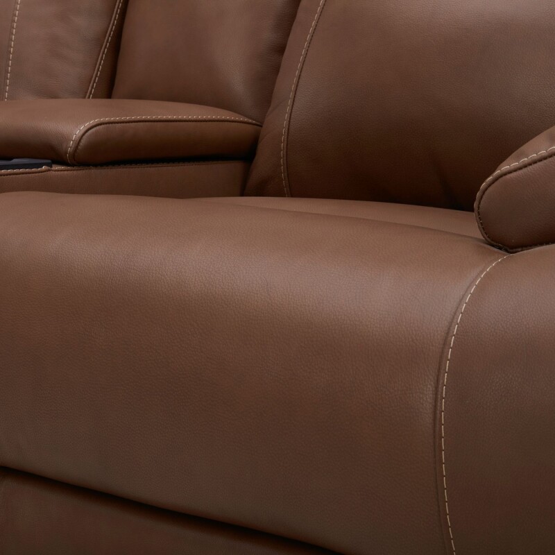 Cameron Loveseat w/Console P3 & ZG - Saddle 7008SD23P