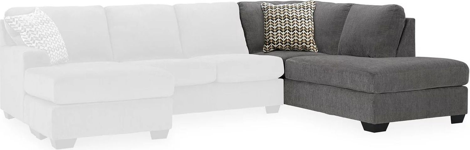 Riverfield 2-Piece Sectional with Chaise In Iron 70097S1