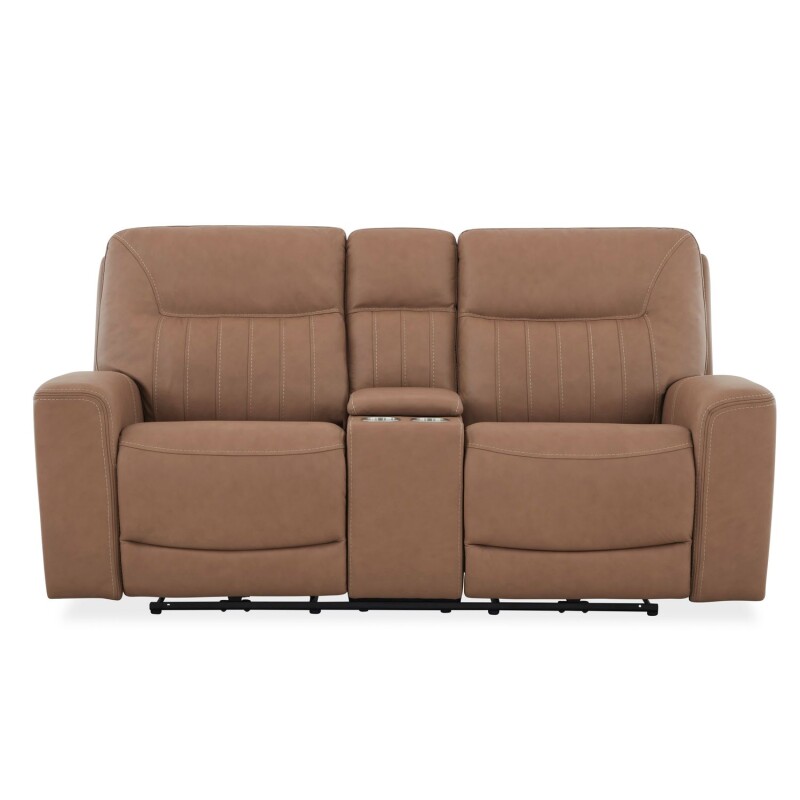 Bennett Loveseat w/ Console P2 & ZG - Butternut 7009BU22P