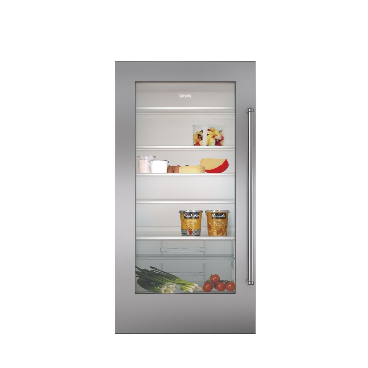 Stainless Steel Dual Flush Inset Door Panel with Pro Handle - LH 7012230