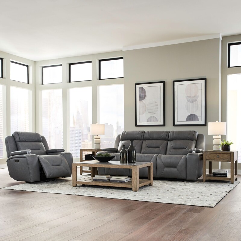 Chapman Sofa & Recliner 7019BGUPHSOREC