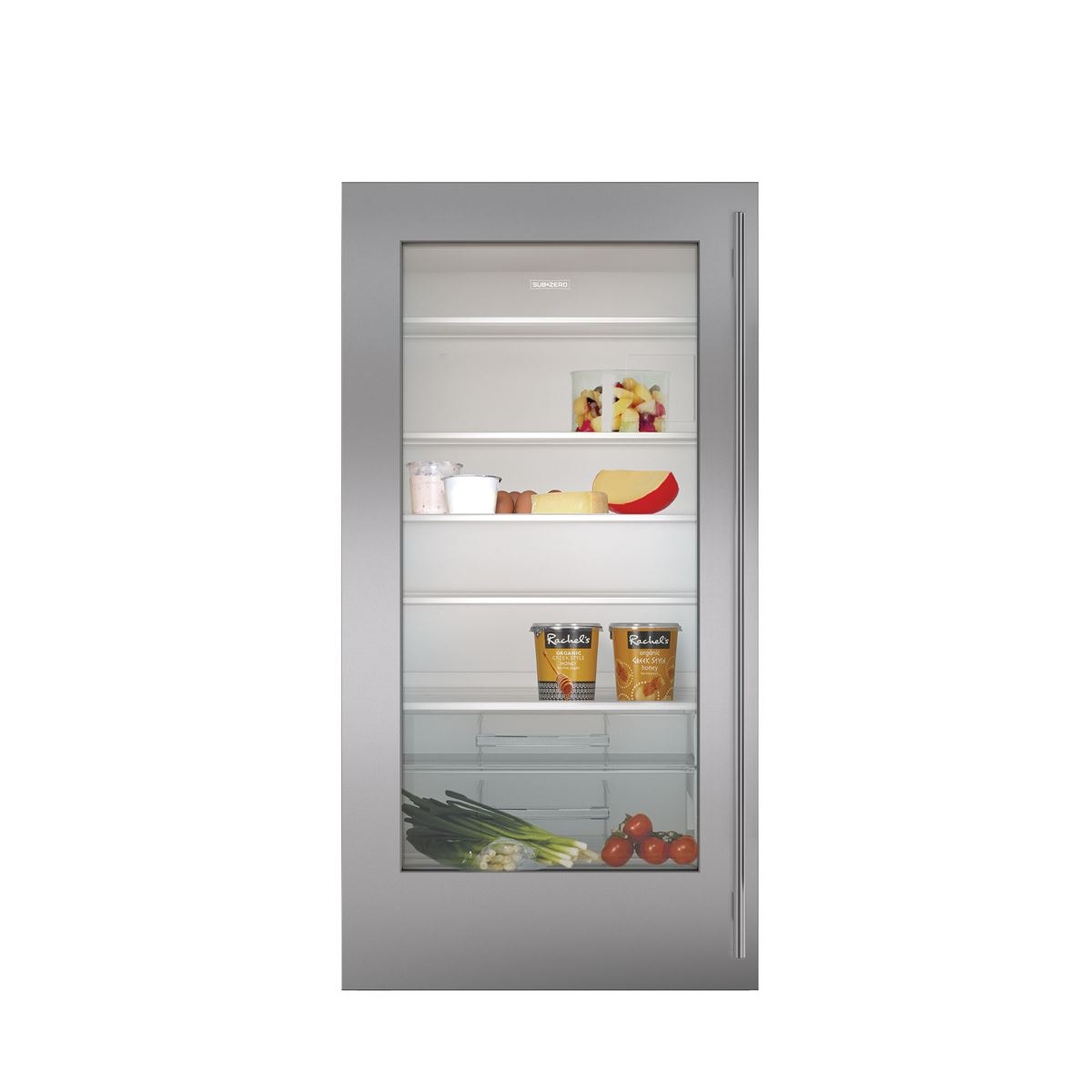 Stainless Steel Dual Flush Inset Door Panel with Tubular Handle - LH 7030228