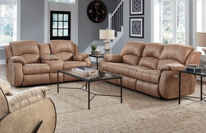 Cagney Double Reclining Power Headrest Loveseat 70551P
