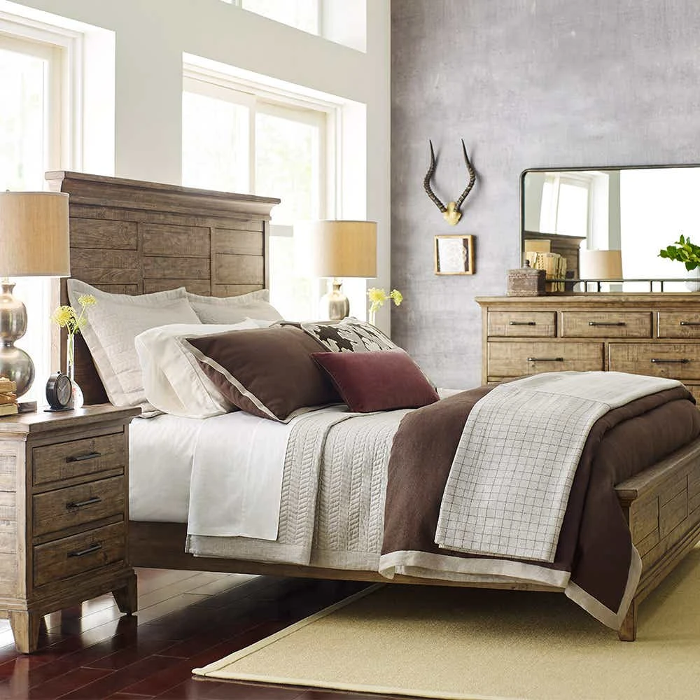 Plank Road Queen Jessup Stain Panel Bed 706304SP