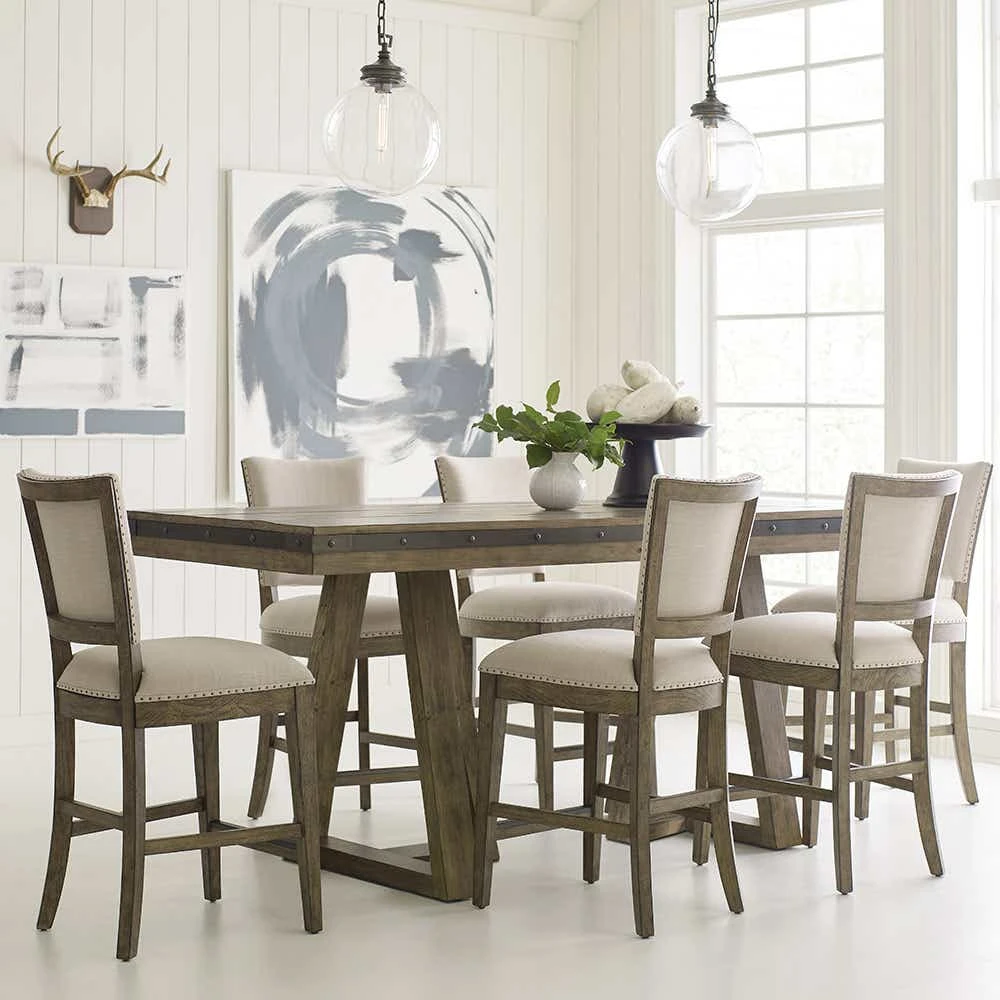 Plank Road Kimler Counter Height Table Stone Finish 706706SP