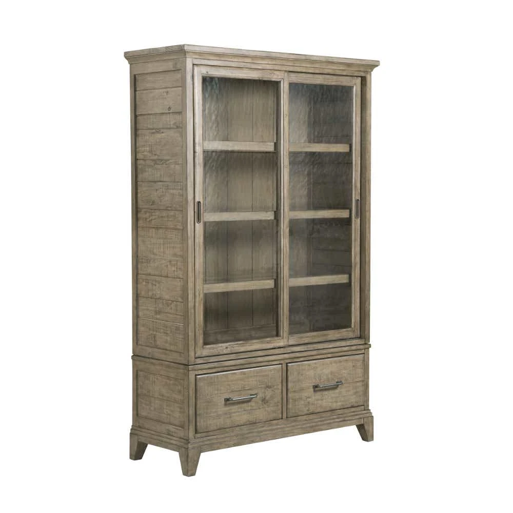 Plank Road Darby Display Cabinet With Deck And Base 706830SP
