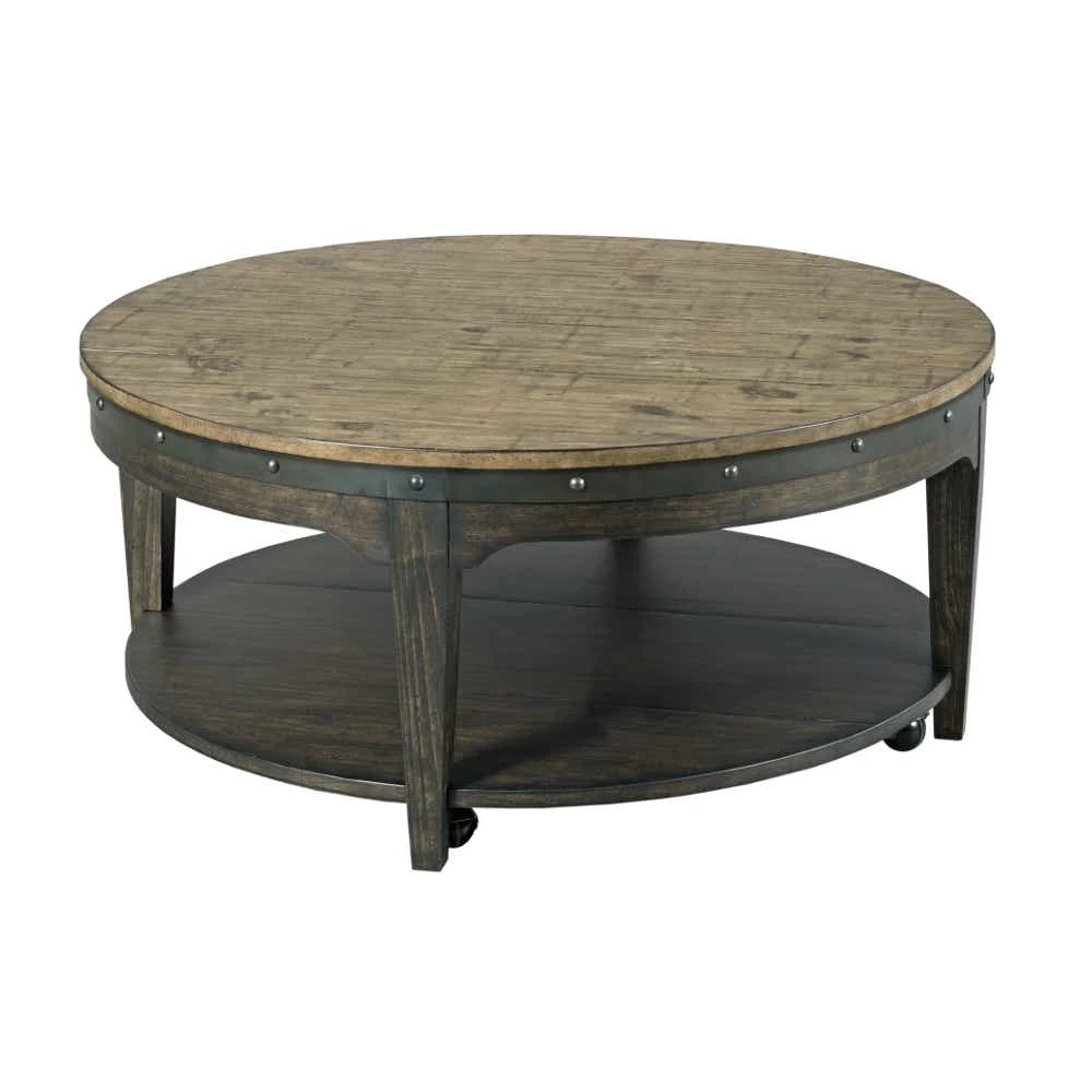 Plank Road Artisans Round Cocktail Table 706911C