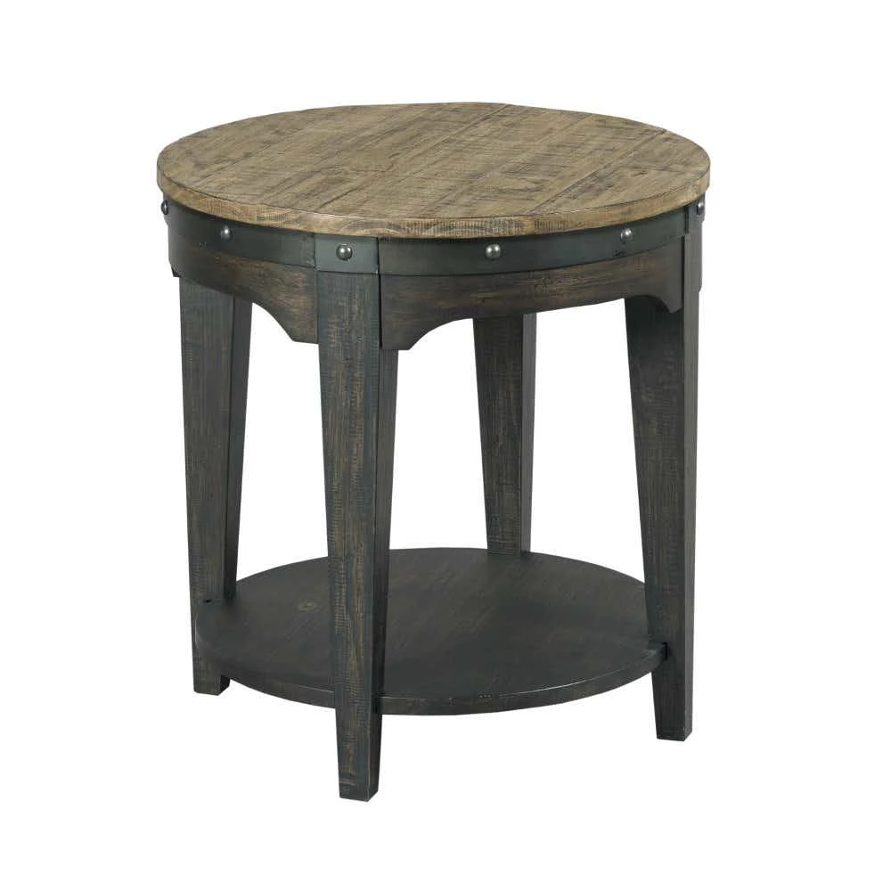 Plank Road Artisans Round End Table 706920C