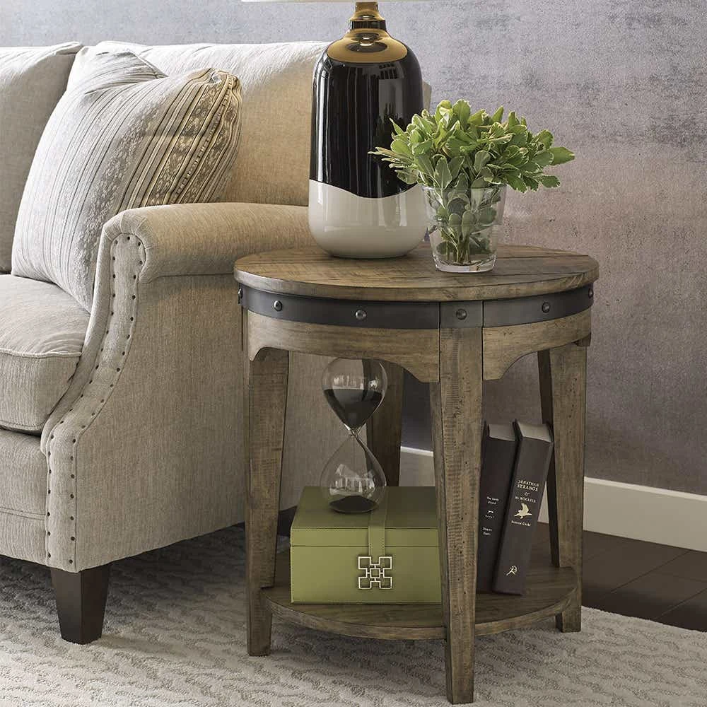 Plank Road Artisans Round End Table 706920S