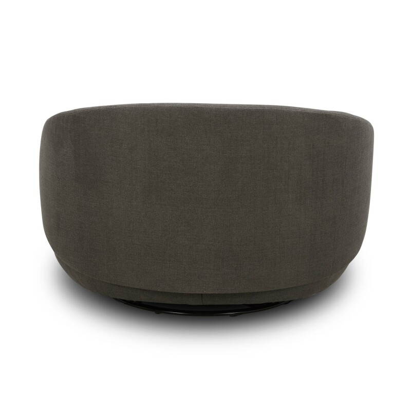 Haley Uph Swivel Cuddler Chair - Charcoal 708ACH15GY