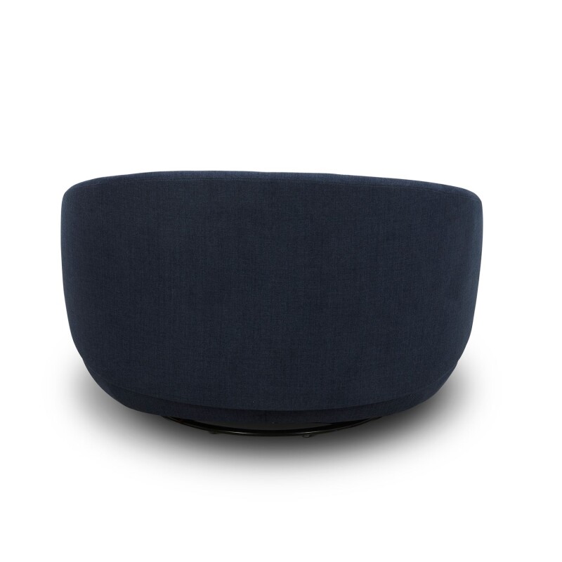 Haley Uph Swivel Cuddler Chair - Midnight 708ACH15N