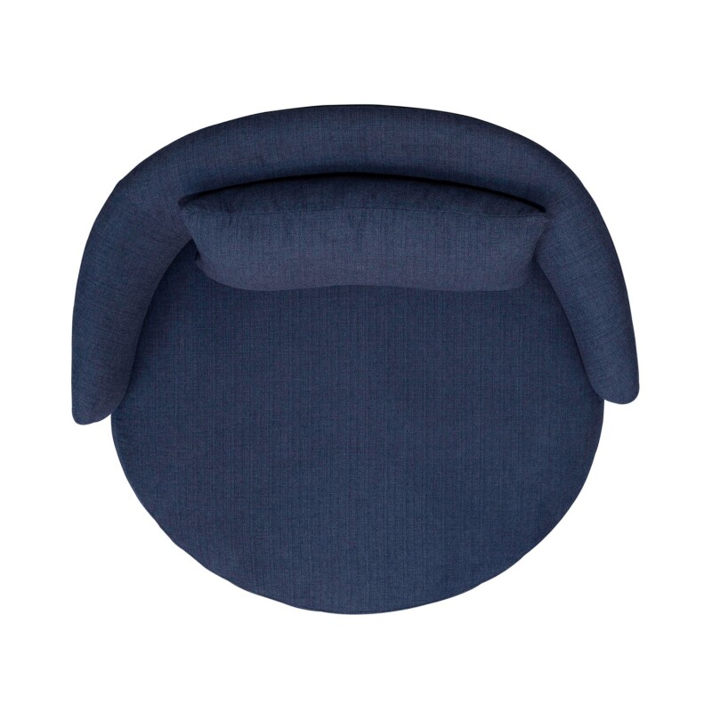 Haley Uph Swivel Cuddler Chair - Midnight 708ACH15N