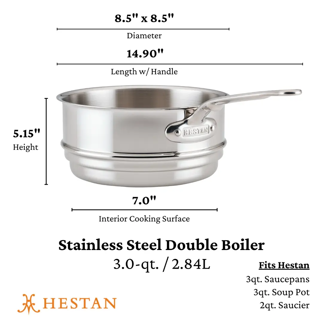 Stainless Steel Double Boiler Insert, 3-Quart 71052