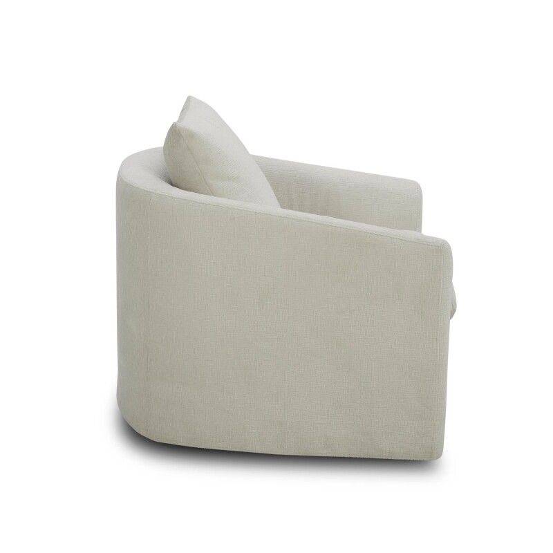 Saxton Uph Swivel Accent Chair - Ivory 712ACH15T